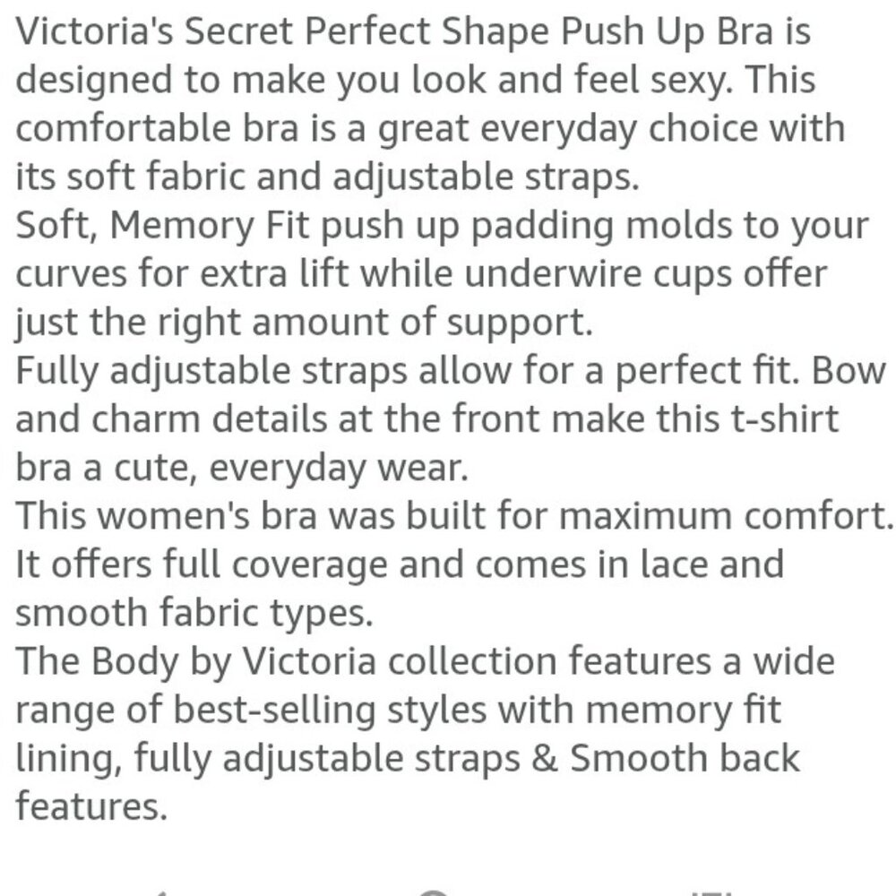 Victoria's Secret Bra Push Up Padded Comfy Front Close Lace Racer Gray Blue 32C - Picture 15 of 16